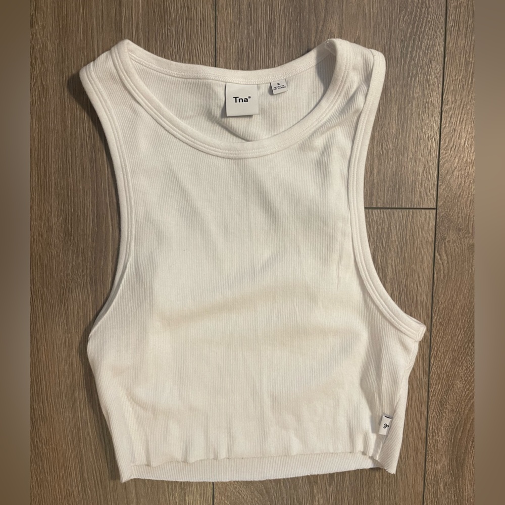 Tna white crop top